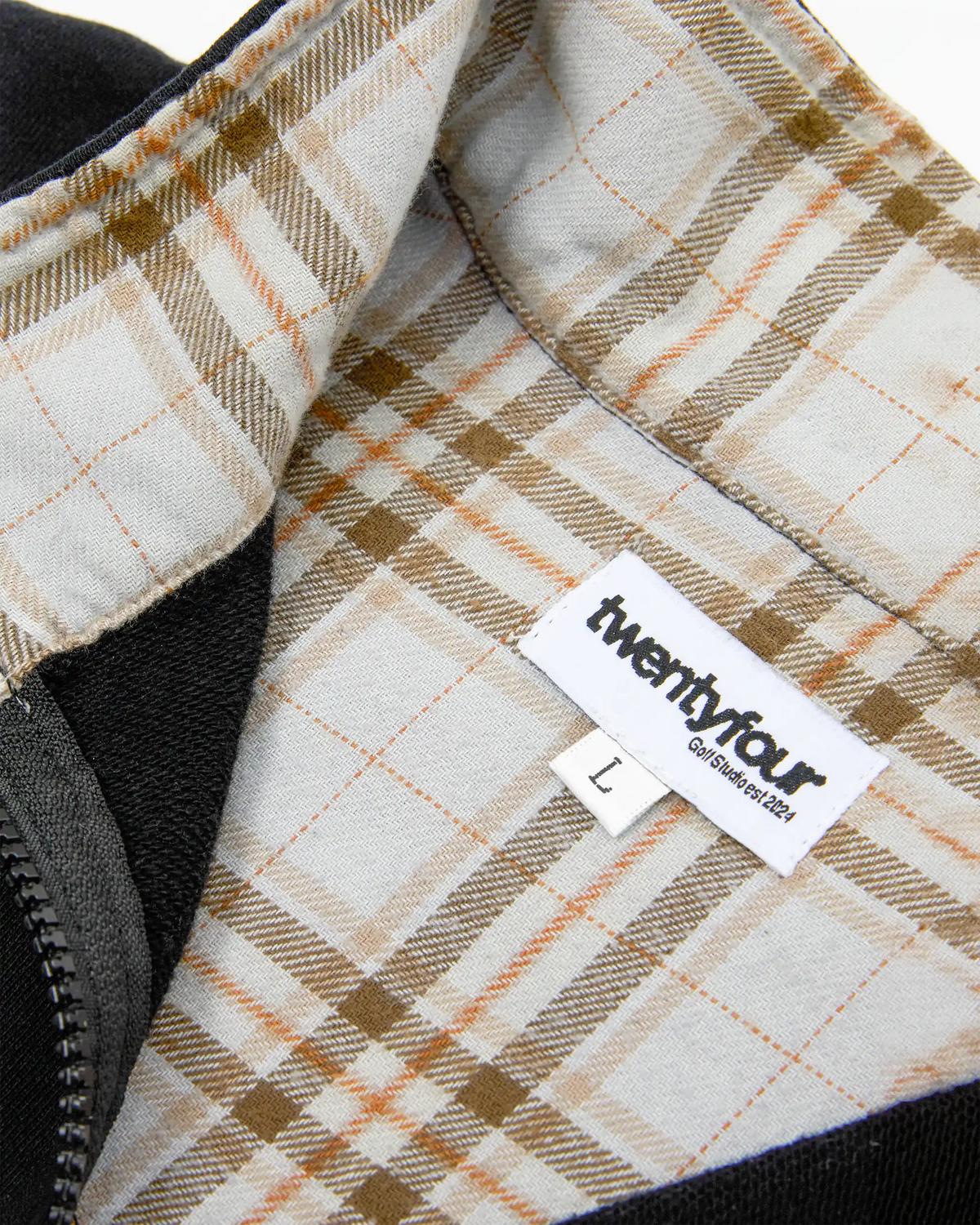 Plaid Quarter Zip Jumper-3
