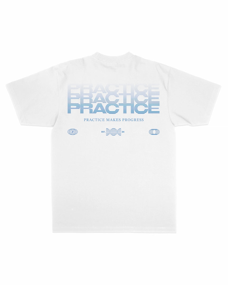 Practice Makes Progress T-Shirt - White