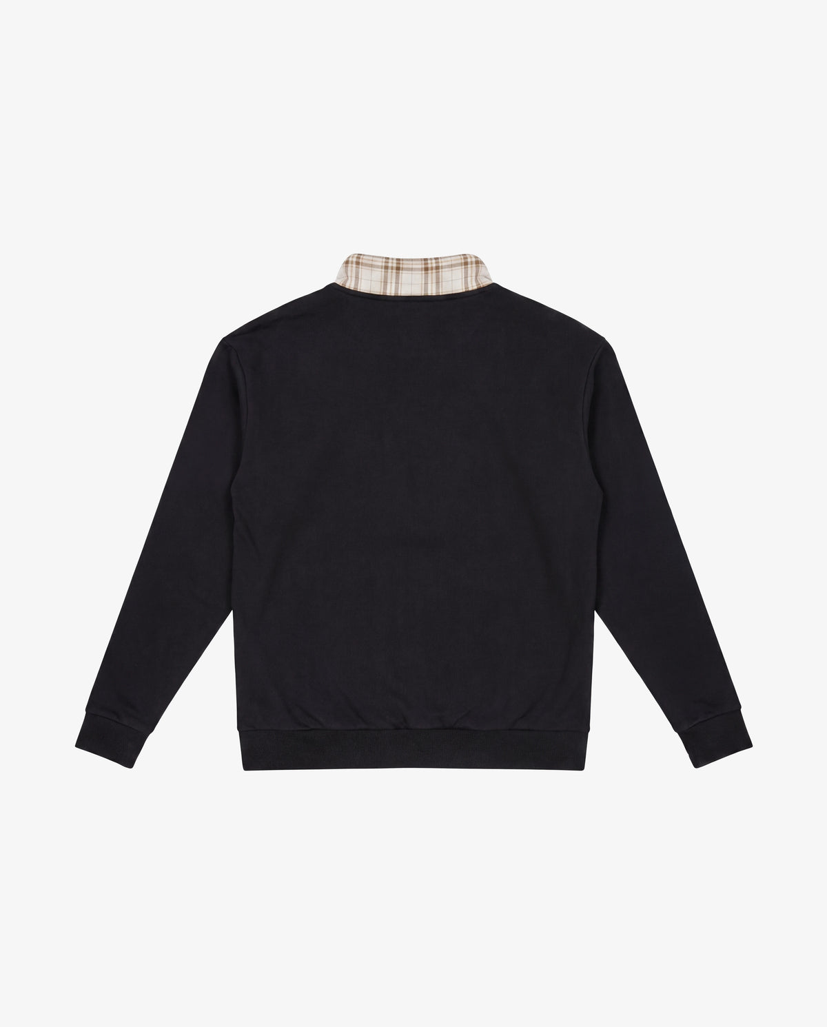 Plaid Quarter Zip Jumper-2